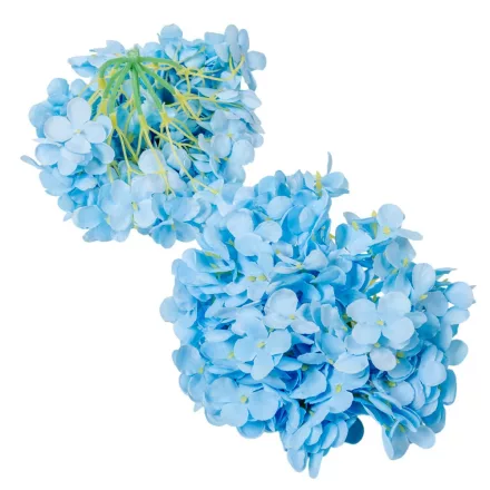 Hortenzia fej 15cm világoskék 4 darabos csomagban rendelhető (darab ár!)