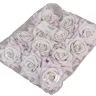 Rózsa virágfej D8cm halvány lila 3 12db/csom
