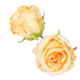 Rózsa virágfej D8cm barack 925B 12db/csom