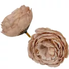 Boglárka virágfej 5,5cm barna 4 darabos csomagban rendelhető (darab ár!)