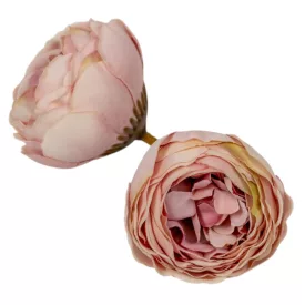   Boglárka virágfej 5,5cm cirmos rózsaszín 4 darabos csomagban rendelhető (darab ár!)