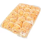 Rózsa virágfej barack R7 D8cm 24db/csom