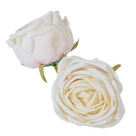 Rózsa virágfej D7cm ivory BR12 24db/csom Rózsa virágfej D7cm ivory BR12 24db/csom