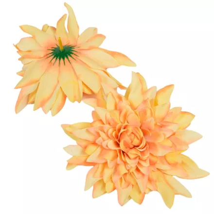 Dália virágfej D13cm lazac 914 24db/csom