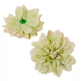   Dália virágfej 14cm zöld 3 darabos csomagban rendelhető (darab ár!)