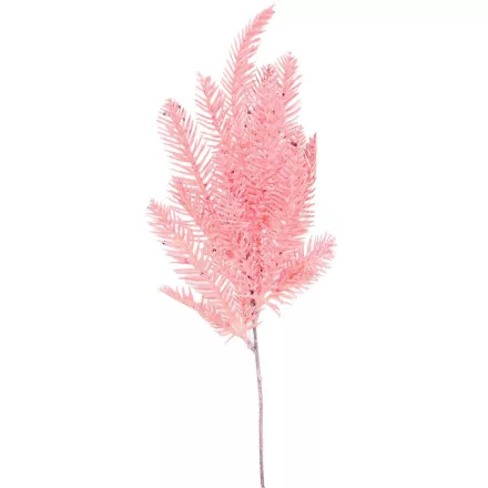 Fenyőág glitteres rózsaszín 50cm