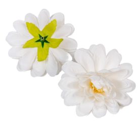 Dália virágfej fehér 100 D7,5cm 24db/csom Dália virágfej fehér 100 D7,5cm 24db/csom