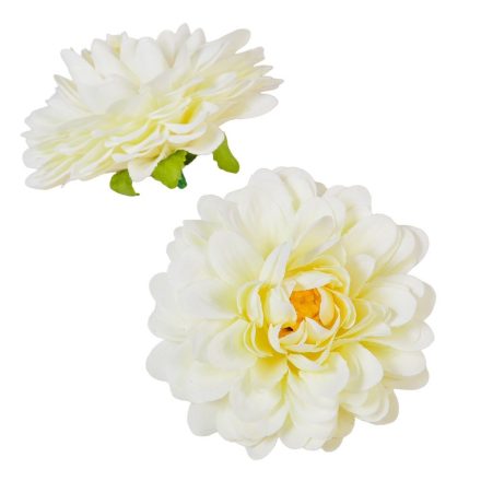 Dália virágfej krém 300v D7,5cm 24db/csom