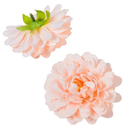 Dália virágfej salmon 302 D7,5cm 24db/csom
