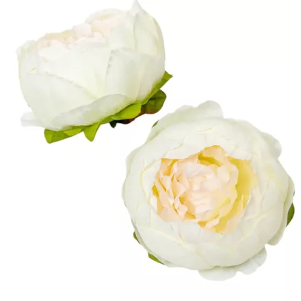 Peónia virágfej 9cm krém 4 darabos csomagban rendelhető (darab ár!)