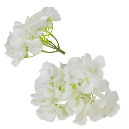 Hortenzia virágfej fehér 12cm