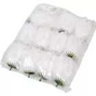 Krizantém virágfej fehér  D15cm 6db/csom