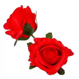   Rózsa virágfej 7cm piros 6 darabos csomagban rendelhető (darab ár!)