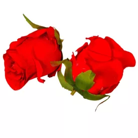   Rózsa virágfej 7cm piros 4 darabos csomagban rendelhető (darab ár!)