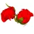 Rózsa virágfej 7cm piros 4 darabos csomagban rendelhető (darab ár!)