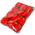 Rózsa virágfej 7cm piros 4 darabos csomagban rendelhető (darab ár!)