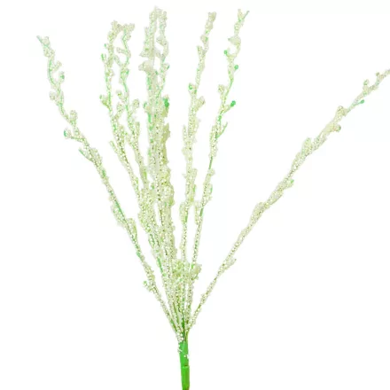 Bogyós dekor csokor 9 ágú fehér 55cm