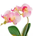 Orchidea cserepes gumi világos rózsaszín 28cm