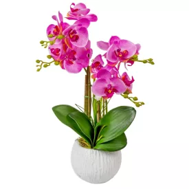 Orchidea cserepes gumi 4 ágú lila 50cm