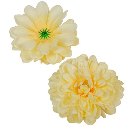 Dália virágfej D10cm S.krém 12db/csom