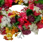 Tavaszi vegyes virágos koszorú 22cm