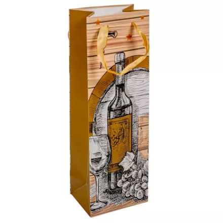 Italos tasak szőlő és bor mintával 12x36cm