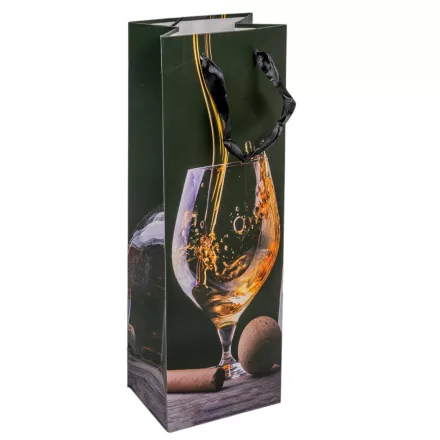 Italos tasak boros pohár mintával 12x36cm