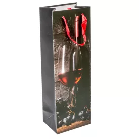 Ajándéktasak boros szőlő 12x36cm