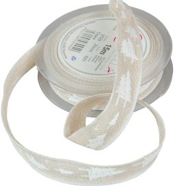 Textil szalag CLAIRE krém 25mmx15m Textil szalag CLAIRE krém 25mmx15m