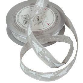 Textil szalag CLAIRE szürke 25mmx15m Textil szalag CLAIRE szürke 25mmx15m