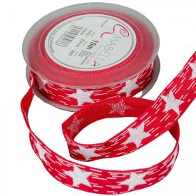 Textil szalag VESTA piros 25mmx15m Textil szalag VESTA piros 25mmx15m