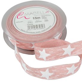 Textil szalag VESTA rózsaszín 25mmx15m Textil szalag VESTA rózsaszín 25mmx15m