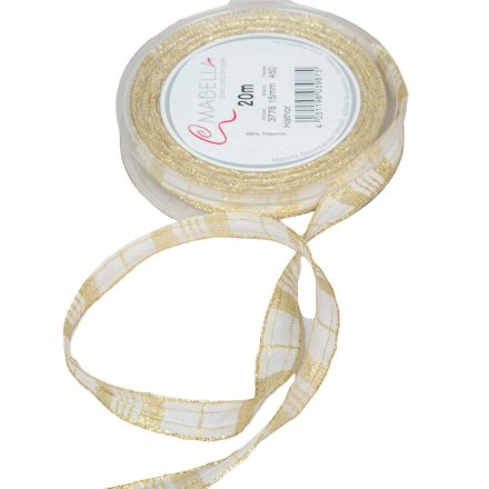 Karácsonyi textil szalag HATHOR 15mmx20m