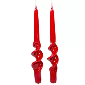   Lakkozott rövid alfa csavart gyertya bordó 235x22mm 8db/csom (db ár)