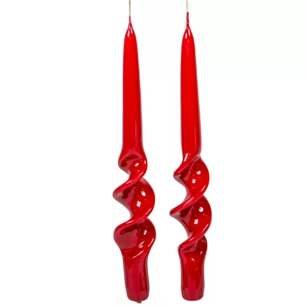 Lakkozott rövid alfa csavart gyertya bordó 235x22mm 8db/csom (db ár)