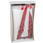 Lakkozott rövid alfa csavart gyertya bordó 235x22mm 8db/csom (db ár)