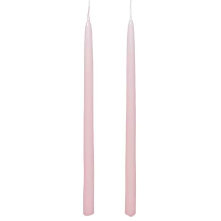 Lakkozott ceruza gyertya rózsaszín 230x10mm 8db/csom (db ár)