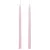 Lakkozott ceruza gyertya rózsaszín 230x10mm 8db/csom (db ár)