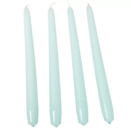 Lakkozott szálas gyertya 240x22mm vizkék 10db/csom (db ár)