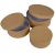 Papí rdoboz kerek kraft D20, 17, 15cm 3db-os