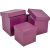 Papír doboz kocka berry 16, 14, 12cm 3db-os