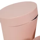 Papír doboz kerek magas pöttyös piros D17-15cm 2db-os 