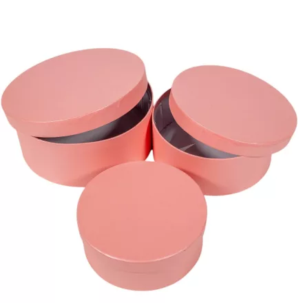 Papír doboz metál puncs D20-17,5-15cm 3db-os 