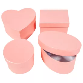 Papír doboz kerek mistic pink D20-17,5-15cm 3db-os