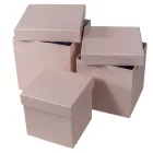 Papír doboz mistyc pink 16-14-12cm 3db-os