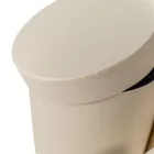 Papír doboz magas kerek gyöngyház krém D17,5-15-12,5cm 3db-os