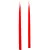 Lakkozott ceruza gyertya piros 230x10mm 8db/csom (db ár)