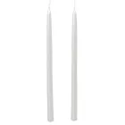 Metál ceruza gyertya fehér 230x10mm 8db/csom (db ár)