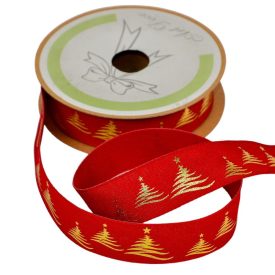 Textil szalag karifa mintás bordó 25mmx10m Textil szalag karifa mintás bordó 25mmx10m