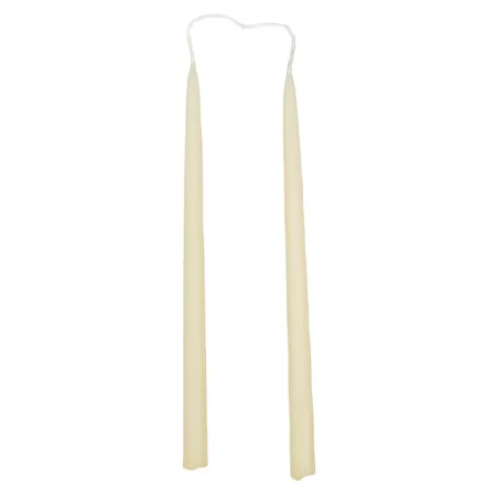 Matt ceruza gyertya ecru 230x10mm 8db/csom (db ár)